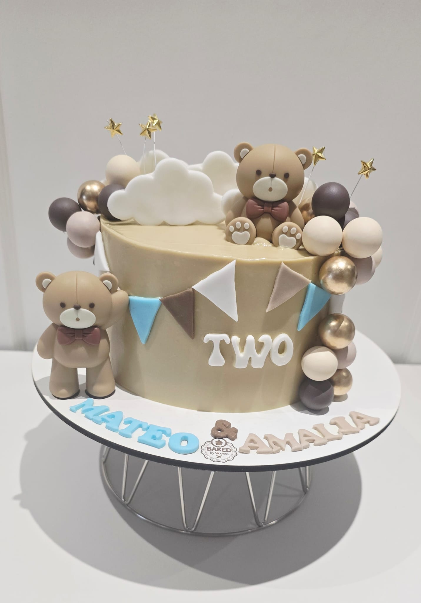 Bespoke custom celebration cake for Boys & Adventures handcrafted by Nicoleta